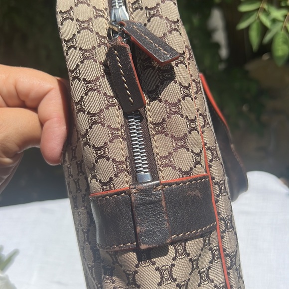 CELINE Macadam Pattern canvas computer ,travel or school bag.😍UNISEX. RARE - Picture 16 of 16